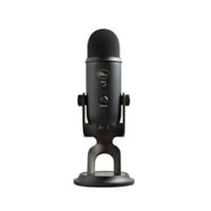 Blue Microphones Blackout Edition USB Mic for Recording & Streaming on PC and Mac, 3 Condenser Capsules, 4 Pickup Patterns, Headphone Output